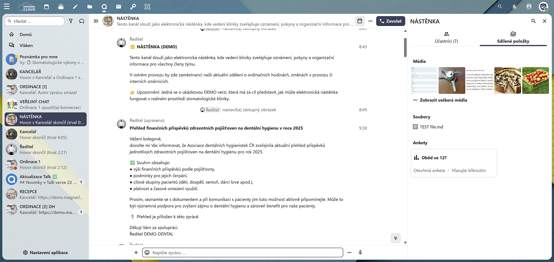 Talk, komunikace se všemi na jednom místě